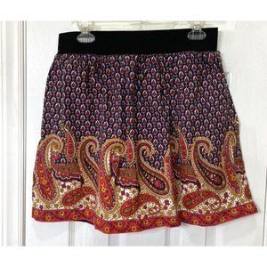 Vintage American Collection skirt women's size M Boho paisley print nice shape